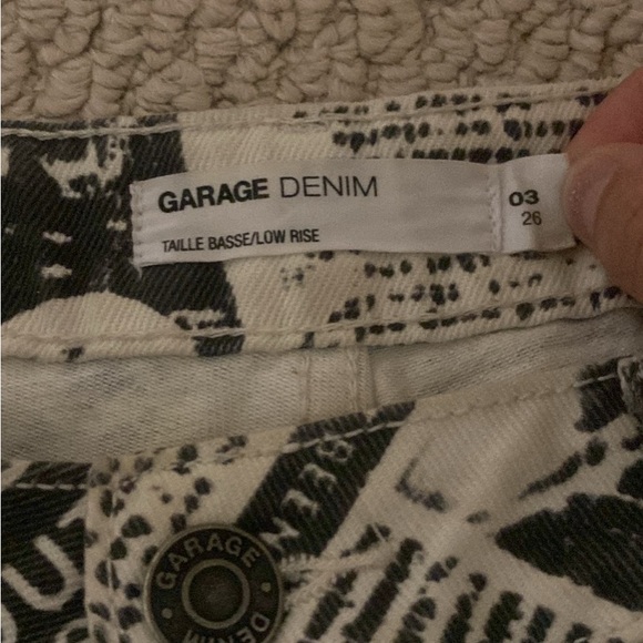 Garage Newspaper Denim Flare Jeans - Picture 3 of 5